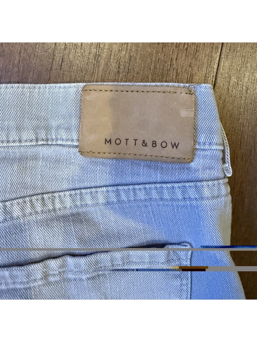 Mott & Bow Men’s Slim Fit Jeans Light Wash Blue Stretch Denim 5-Pocket - Picture 4 of 6